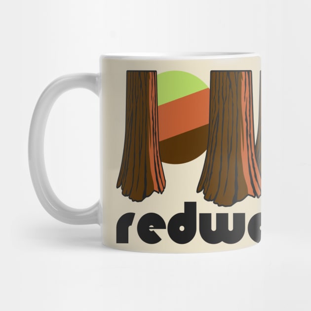 Retro Redwood ))(( Tourist Souvenir National Park Design by darklordpug